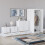 Vida Designs (White) Riano 4 Piece Bedroom Set 24 2
