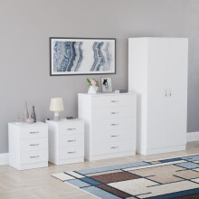 (White) Riano 4 Piece Bedroom Set 24