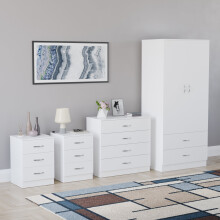 (White) Riano 4 Piece Bedroom Set 6