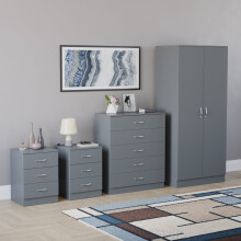 (Grey) Riano 4 Piece Bedroom Set 24