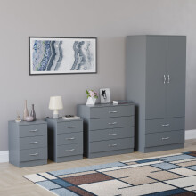 (Grey) Riano 4 Piece Bedroom Set 6