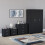 Vida Designs (Black) Riano 4 Piece Bedroom Set 9 1