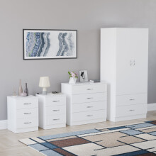 (White) Riano 4 Piece Bedroom Set 5