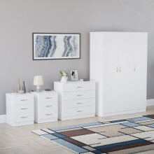 (White) Riano 4 Piece Bedroom Set 11