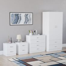 (White) Riano 4 Piece Bedroom Set 3