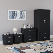 (Black) Riano 4 Piece Bedroom Set 3
