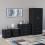 Vida Designs (Black) Riano 4 Piece Bedroom Set 3 1