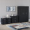 Vida Designs (Black) Riano 4 Piece Bedroom Set 11 1