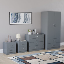 (Grey) Riano 4 Piece Bedroom Set 3