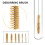 6 Pcs Brass Tube Cleaning Brush Wire Brush Set 4