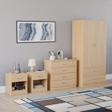 (Pine) Riano 4 Piece Bedroom Set 1