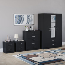 (Black) Riano 4 Piece Bedroom Set 16