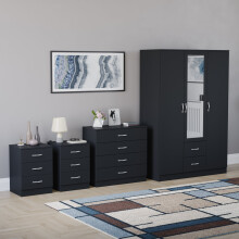 (Black) Riano 4 Piece Bedroom Set 17