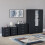 Vida Designs (Black) Riano 4 Piece Bedroom Set 17 1