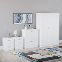 (White) Riano 4 Piece Bedroom Set 12