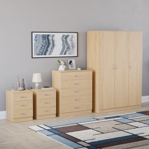 Vida Designs (Pine) Riano 4 Piece Bedroom Set 12