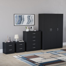 (Black) Riano 4 Piece Bedroom Set 10