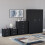 Vida Designs (Black) Riano 4 Piece Bedroom Set 10 1
