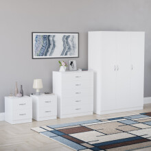 (White) Riano 4 Piece Bedroom Set 10
