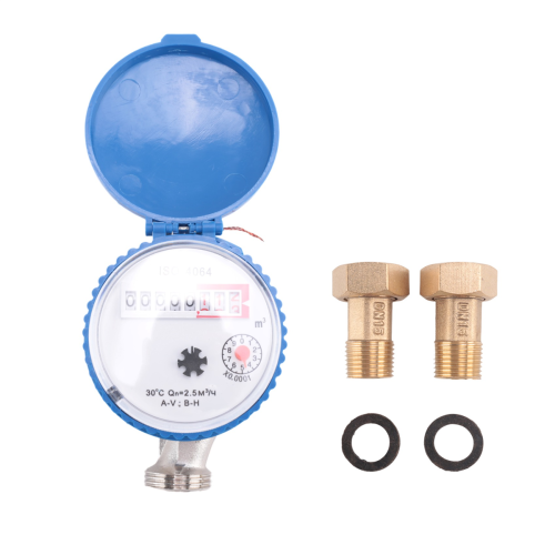 Enkelstraals watermeter van messing 1