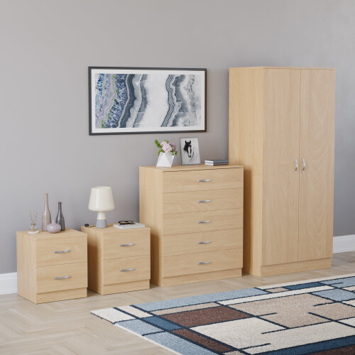 Vida Designs (Pine) Riano 4 Piece Bedroom Set 22