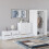 Vida Designs (White) Riano 4 Piece Bedroom Set 22 2