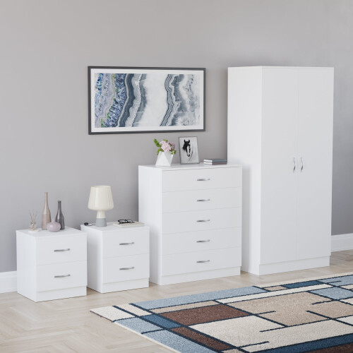Vida Designs (White) Riano 4 Piece Bedroom Set 22