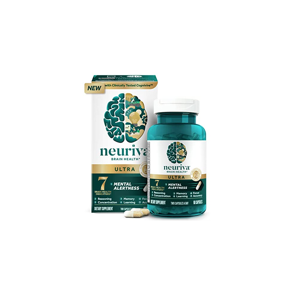 NEURIVA ULTRA Decaffeinated Nootropic Brain Supplement 60ct