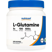 Nutricost L-Glutamine Powder 500 G Unflavored 100 Servings