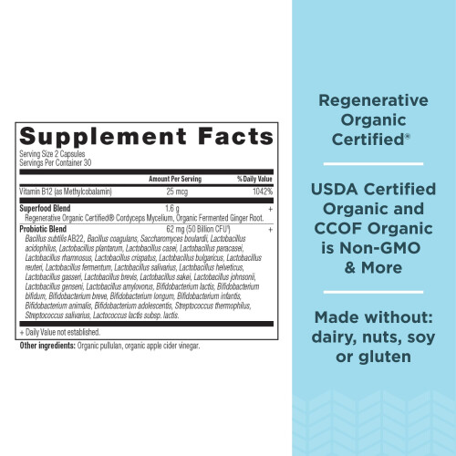 Ancient Nutrition, Metabolizm Support Probiotyki, 60 kapsułek 1