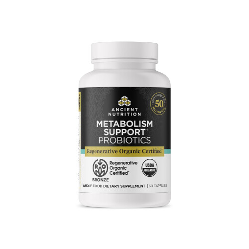 Ancient Nutrition, Metabolizm Support Probiotyki, 60 kapsułek