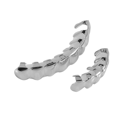 Avtagbara tandgaller för undermun (silver+vit) 2