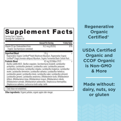 Ancient Nutrition, Menopause Support Probiotiske, 50 Billion CFU, 60 Kapsler 1