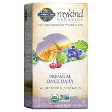 Garden of Life mykind Organics Once Daily Prenatal Vitamins - 90 Tablets