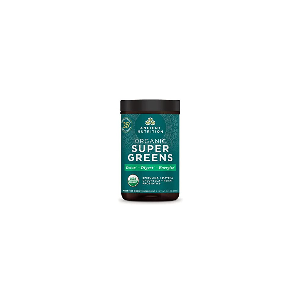 Photos - Vitamins & Minerals Organic Ancient Nutrition Super Greens Powder 7.5oz 25 Servings 