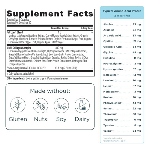 Ancient Nutrition, Multi Collagen Advanced, Lean, 90 Kapslar 1
