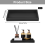Set of 2 Bathroom Trays, Black Silicone Storage Tray(Rectangle) 2