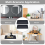 Set of 2 Bathroom Trays, Black Silicone Storage Tray(Rectangle) 6