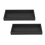 Set of 2 Bathroom Trays, Black Silicone Storage Tray(Rectangle) 1