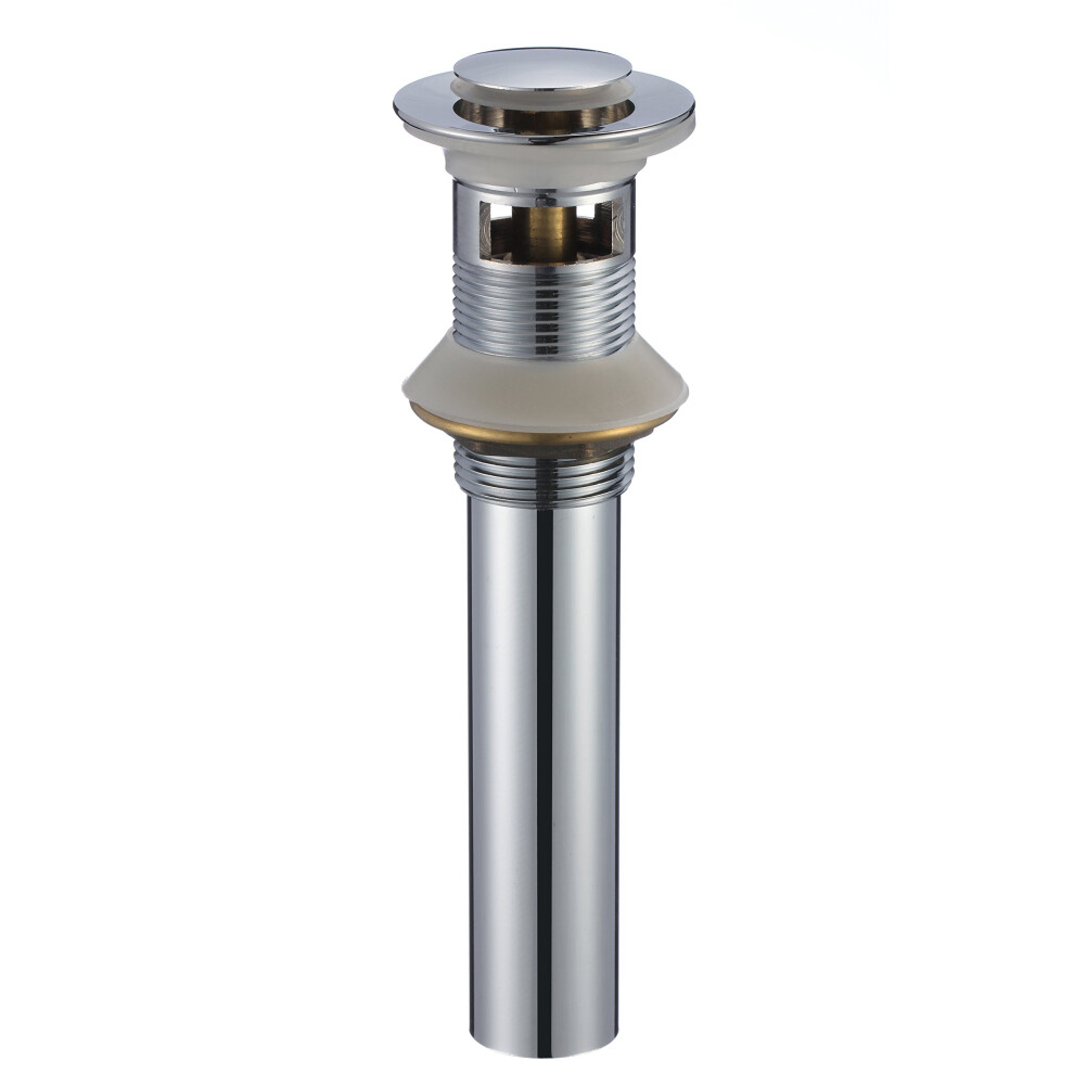 Bathroom Sink Drain with Overflow Vanity Vessel Sink Lavatory Pop Up Drain Stopper,Chrome