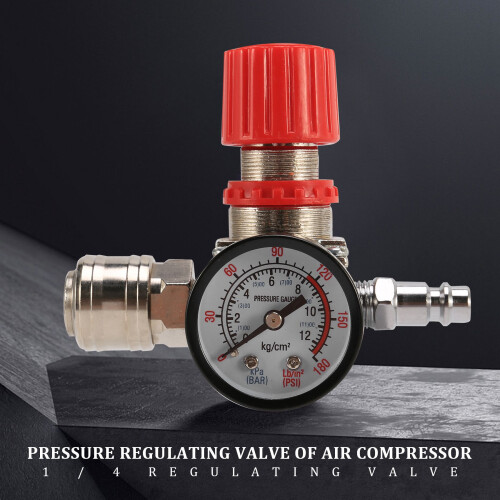 Air Compressor Pressure Regulator Reduction Valve 12 Bar Connection 1