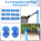 12 stuks trampoline doppen 25 mm, trampoline einddoppen 7
