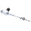 Motorcykel hydraulisk kopplingsstång bromspump M10x1.25mm silver 1