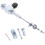 Motorcykel hydraulisk kopplingsstång bromspump M10x1.25mm silver 3