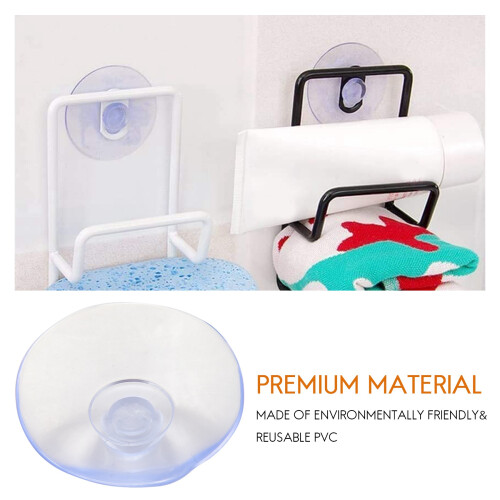 100 peças de ventosa transparente de 40 mm com cabeça de cogumelo 2