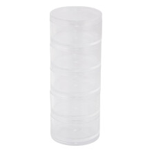 明邦() Meibo Round Case, M, 5 Tiers, Clear