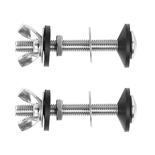 Kit de 2 pernos para cisterna de inodoro, acero inoxidable 1