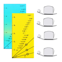 2 kpl saumaohjaimia ja 4 kpl magneettisia saumaohjaimia