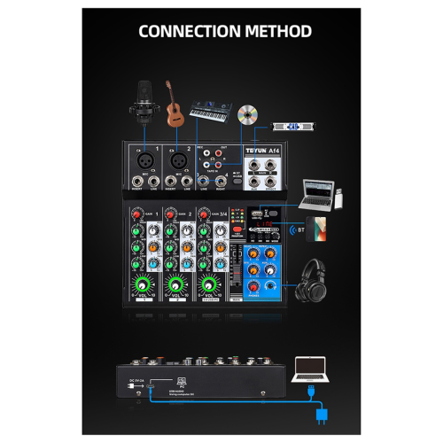 AF4 Mixing Console Analog Consoles Combined EU plug 1