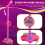 Microphone pour enfants avec support lumineux, rose 7